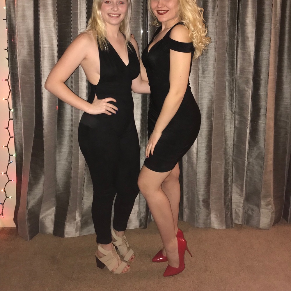 black jumpsuit!